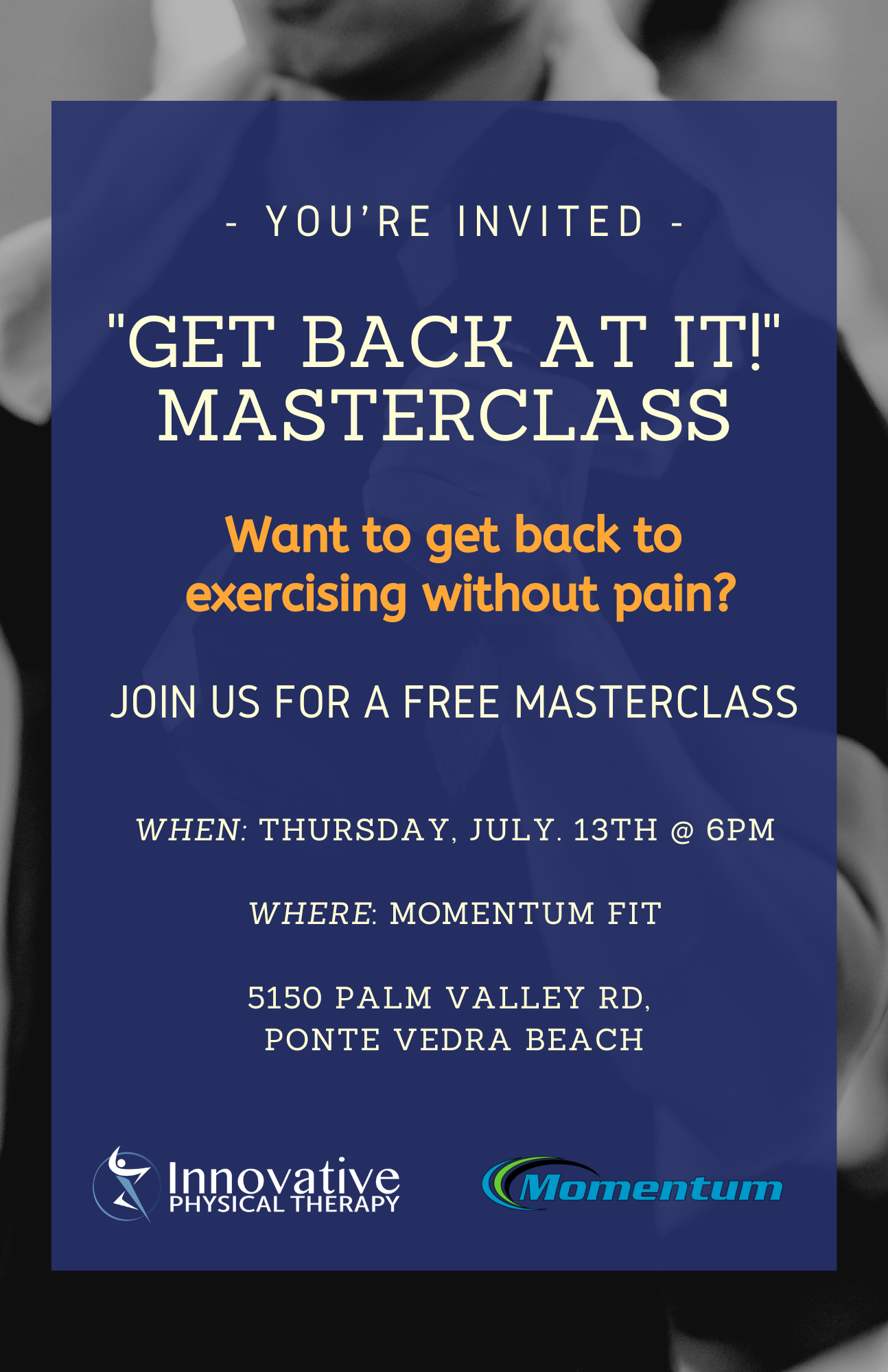 Masterclass: Get Back at it - Innovative Physical Therapy